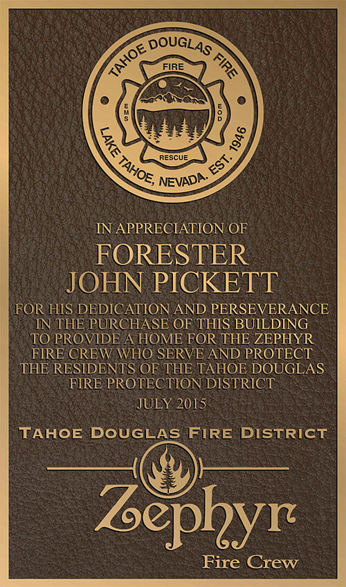 bronze plaques, cast bronze plaques, firefighter plaque, bronze firefighter plaque, cast bronze firefighter plaques