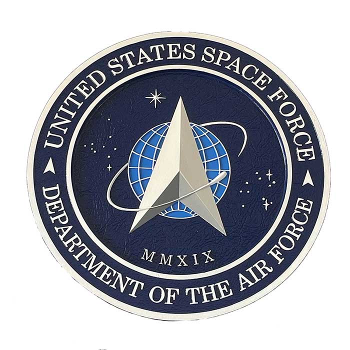 3d military emblems, military plaque, color space force seal, color space force plaques, color space force emblems