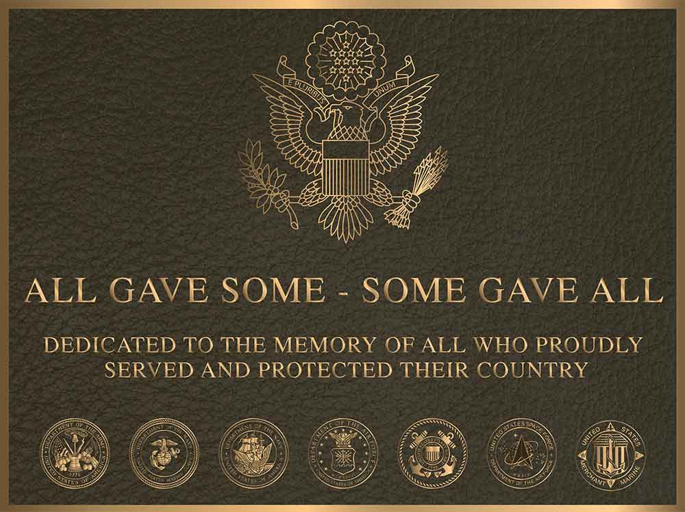 memorial plaque, cast memorial plaques, memorial plaques,  Bronze Plaque, firefighter photo plaques near me, military memorial plaque with color photo, bronze military plaques, military photo bronze plaque