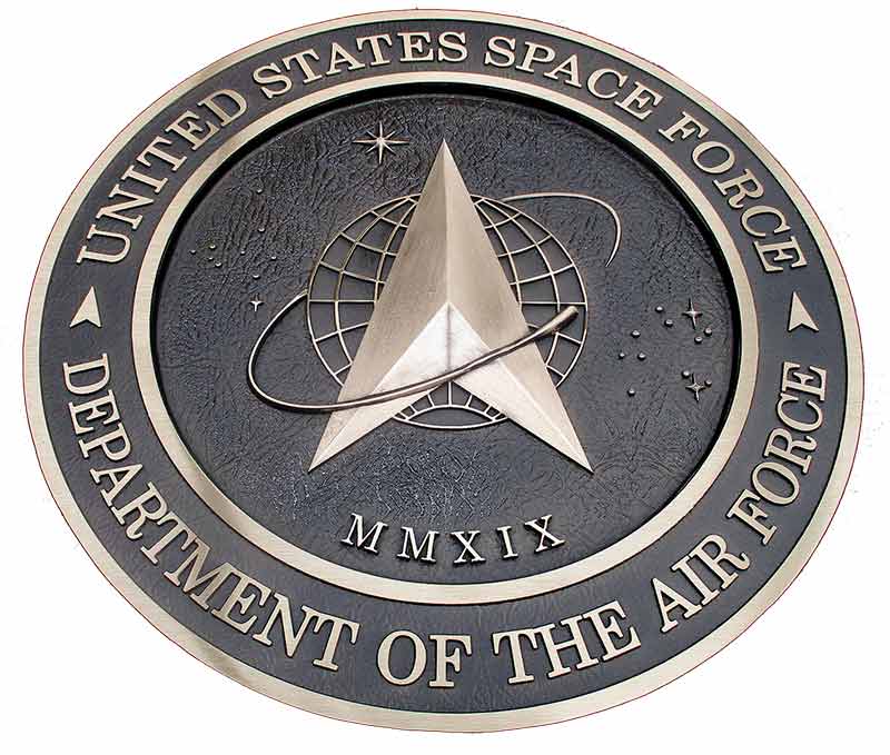 3d military emblems, military plaque, 3d space force seals, 3d space force plaques, 3d space force emblems